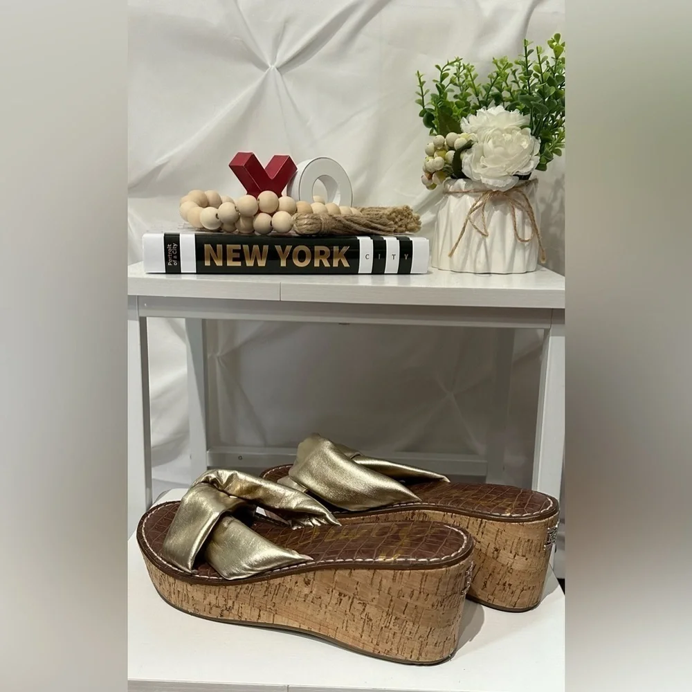 Sam Edelman Ramsay Leather Slide 8.5 💋❤️ - Picture 6 of 7